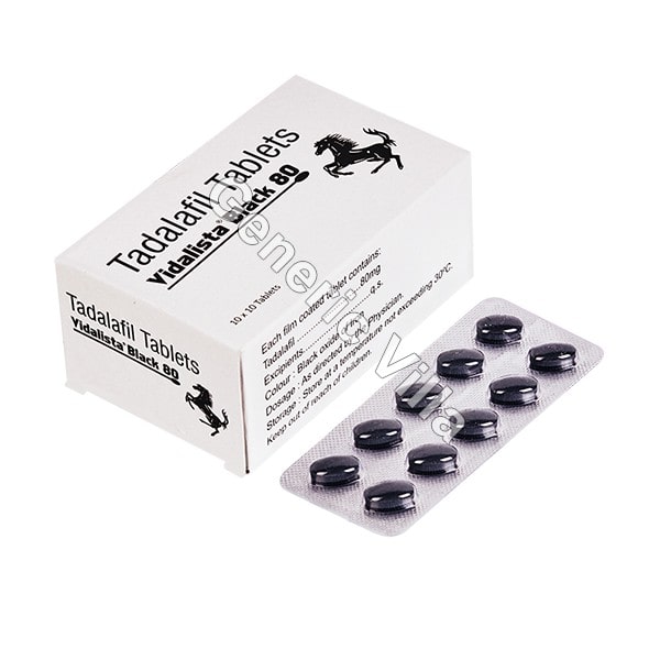 Buy Vidalista Black 80 Mg – Usage Guide, Effects and Safety- Generic Villa