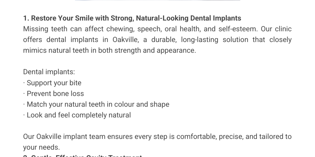 Restore Your Smile with Durable Dental Implants Oakville